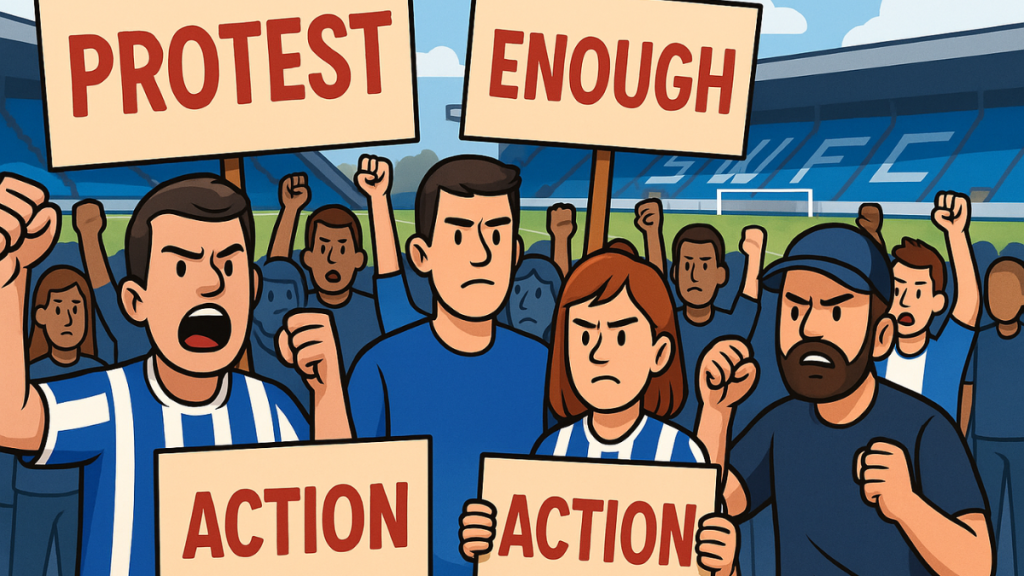 Sheffield Wednesday fan protests