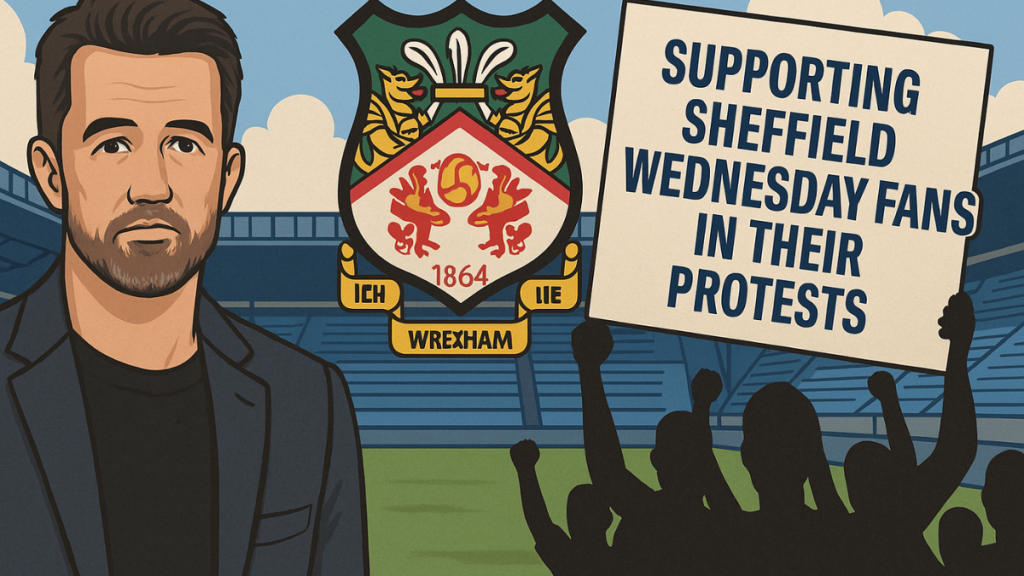 Wrexham Sheffield Wednesday protests