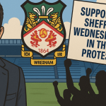Wrexham Sheffield Wednesday protests