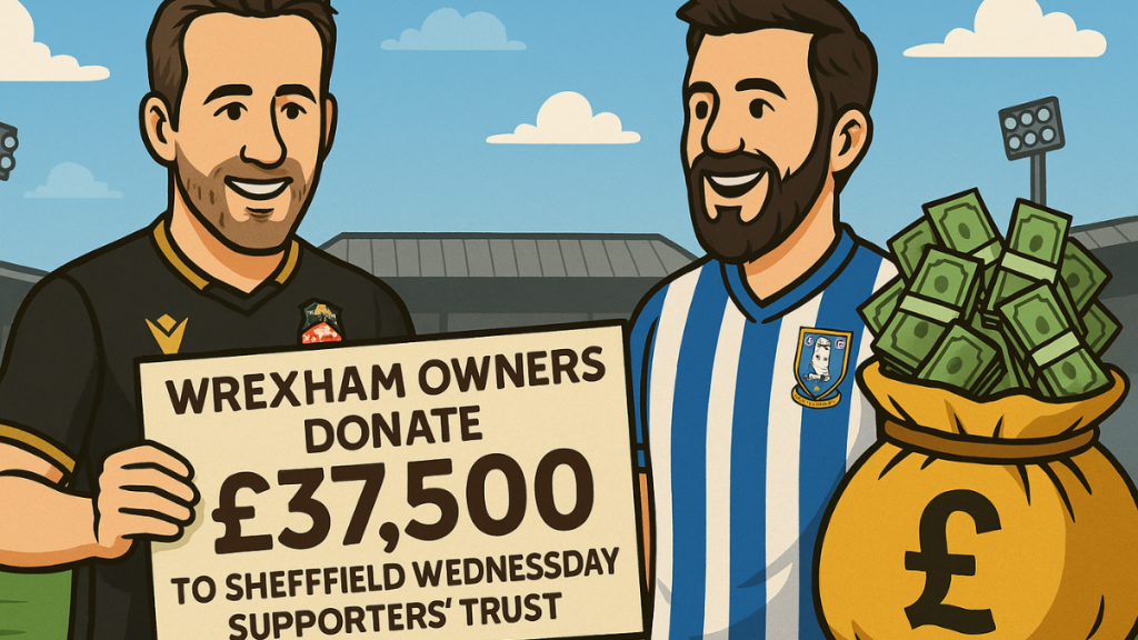 Wrexham donate to Sheffield Wednesday