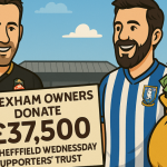 Wrexham donate to Sheffield Wednesday